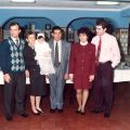 Arménio Grácio, Arminda Neves, Cristiana, Manuel Grácio, Fernanda e Carlos Grácio, no baptizado da neta Cristiana.