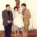 Manuel Grácio, Ermelinda Neves, Cátia e Arménio, no baptizado da sobrinha Cátia.