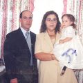 Adriano Lopes Mendes (filho), Sónia (nora) e Beatriz Silva Mendes (neta).