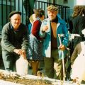 José Francisco Marques (à esq.) e irmão (à dta.) no Carnaval na Benfeita