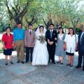 Conceição (à esq.) e António (à dta.) no casamento do filho José Carlos