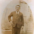 O pai Manuel Sousa da Silva, nas Minas da Panasqueira, em 1921