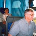 Maria Conceição dos Santos e Francisco Barata numa viagem de autocarro