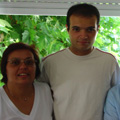 Nora Fernanda, neto Luís e filho António Pedro (2005)