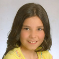 A filha Sónia (com 10 anos)