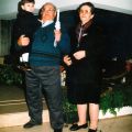Américo Lopes Marques e esposa no baptizado do neto David (1995)