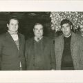 José Nunes (dta.), com os irmãos: Abílio (centro) e Luciano Nunes (esq.)