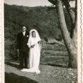 José Francisco Marques e Maria de Lurdes da Silva, no dia do casamento (4 de Agosto de 1949)