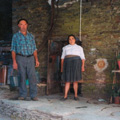 Elvira  e o marido António Lopes Fontinha (Piódão, 2007)