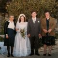 Casamento de Fernando Correia (mãe da noiva Palmira, nora Célia, filho Fernando, Odete)