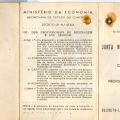 Cédula de Registo de Profissionais de Resinagem de António Cónego Lopes (9 de Maio 1969)