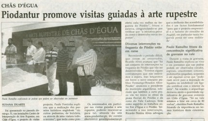 Notícia publicada na Comarca de Arganil, em 10 de Setembro de 2008