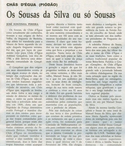 Notícia publicada na Comarca de Arganil, em 6 de Maio de 2009