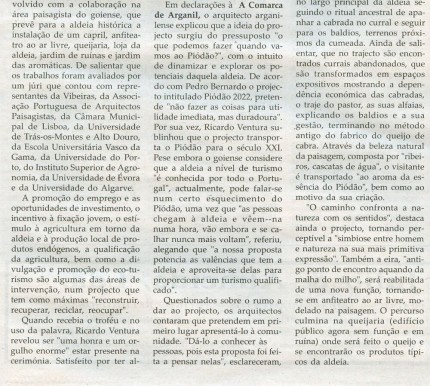 Notícia publicada na Comarca de Arganil, em 10 de Dezembro de 2008 (continuação)