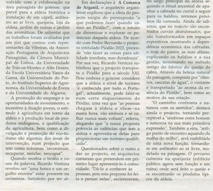 Notícia publicada na Comarca de Arganil, em 10 de Dezembro de 2008 (continuação)