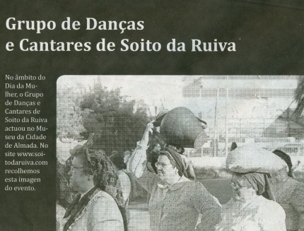 Notícia publicada no Jornal de Arganil, em 26 de Março de 2009