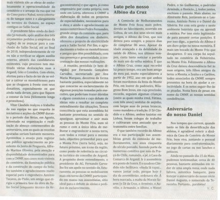 Notícia publicada no Jornal de Arganil,em 27 de Maio de 2010 (continuação)