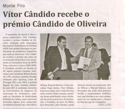 Notícia publicada no Jornal de Arganil,em 27 de Maio de 2010