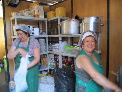 Na cozinha...