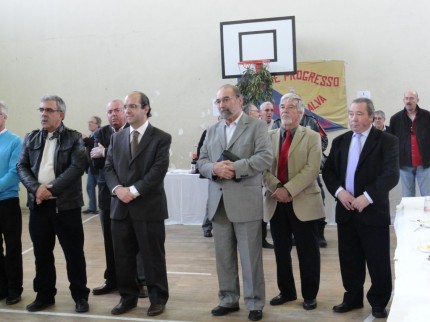 A cerimónia de abertura da feira