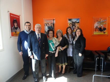 A equipa que foi ao estúdio : António Simões, António Silva (Rouxinol de Pomares) Teresa Neves, Fernanda Carvalho, Cristiana Grácio e Gisela Niz.