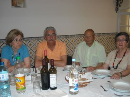 Maria e Fernando Bento, Manuel Grácio Francisco e Maria Arcanja (familiares da Fátima)