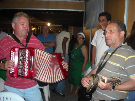 Momento de animação na tasquinha